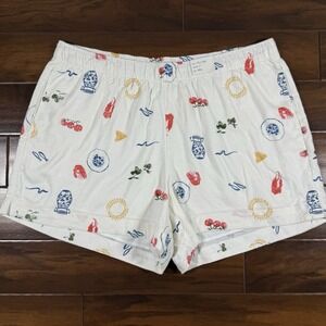 Abercrombie & Fitch Women's Size XXL Ultra High Linen Blend 3" Pull On Shorts